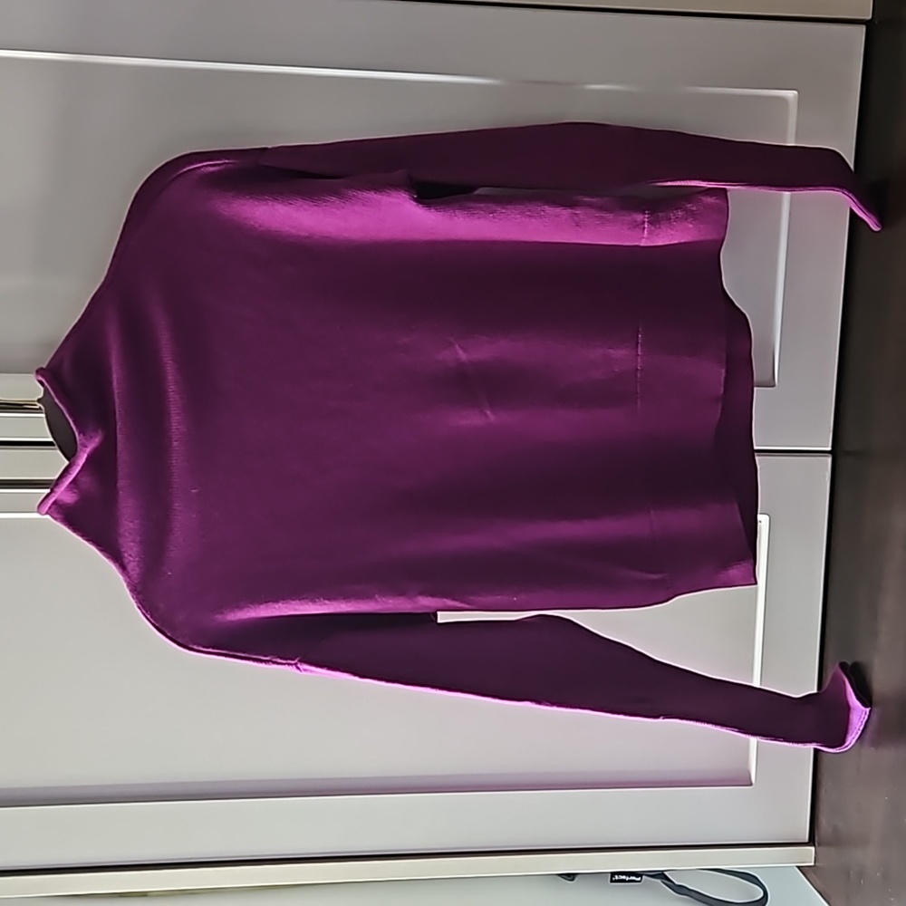 Wilfred (Aritzia) Cyprie fuschia mock tneck sweater
